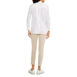 Promo 🧨 NIC+ZOE Breezy Pintuck 👕 Shirt Paper White 👍 -NIC+ZOE Sales unnamed file 777
