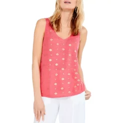 Best Sale 😀 NIC+ZOE 🌞 Summer Shine Tank Red Multi 😀