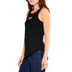 Flash Sale 🧨 NIC+ZOE Perfect Knit Keyhole Split Tank Black Onyx 😉 -NIC+ZOE Sales unnamed file 813