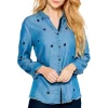 Budget 🥰 NIC+ZOE Denim Dot Button Front Top Mid Denim 😀 -NIC+ZOE Sales unnamed file 822
