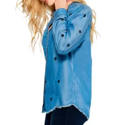 Budget 🥰 NIC+ZOE Denim Dot Button Front Top Mid Denim 😀 -NIC+ZOE Sales unnamed file 824