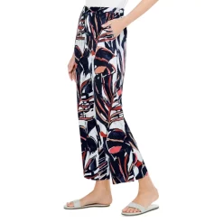 Outlet ✔️ NIC+ZOE Seaside Shade Wide-Leg Ankle Pants Indigo Multi 🔥 -NIC+ZOE Sales unnamed file 833