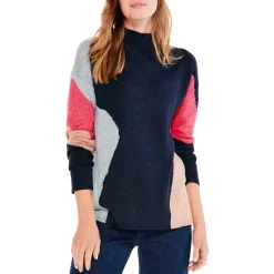 Discount ✨ NIC+ZOE Glowing Embers Sweater Indigo Multi 🎉