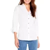 Outlet 🎉 NIC+ZOE Collared Bistro 👚 Shirt Paper White ❤️ -NIC+ZOE Sales unnamed file 861