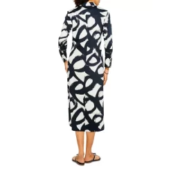 Buy 😍 NIC+ZOE Squiggle Stretch 👕 Shirt 👗 Dress Black Multi ✨ -NIC+ZOE Sales unnamed file 869