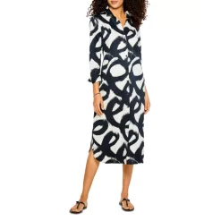 Buy 😍 NIC+ZOE Squiggle Stretch 👕 Shirt 👗 Dress Black Multi ✨ -NIC+ZOE Sales unnamed file 871