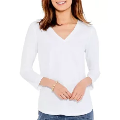 Best Pirce 🥰 NZT NIC+ZOE NZT Roll V Tee Black Onyx 🧨