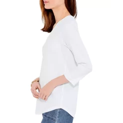 Best Pirce 🥰 NZT NIC+ZOE NZT Roll V Tee Black Onyx 🧨 -NIC+ZOE Sales unnamed file 884