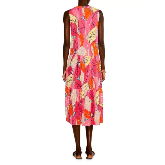 Discount ๐ฅฐ NIC+ZOE Petite Feather Leaves Print ๐ Dress Pink Multi ๐ 4 Discount ๐ฅฐ NIC+ZOE Petite Feather Leaves Print ๐ Dress Pink Multi ๐ - Image 2