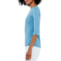 Cheap ❤️ NZT NIC+ZOE Boat Neck Tee Blue Jewel 🌟 -NIC+ZOE Sales unnamed file 915