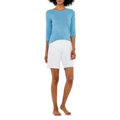 Cheap ❤️ NZT NIC+ZOE Boat Neck Tee Blue Jewel 🌟 -NIC+ZOE Sales unnamed file 916