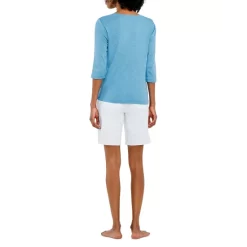 Cheap ❤️ NZT NIC+ZOE Boat Neck Tee Blue Jewel 🌟 -NIC+ZOE Sales unnamed file 917