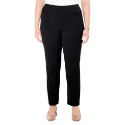 Best Sale 🧨 NIC+ZOE Plus Work It Straight Leg Pants Black Onyx ⌛