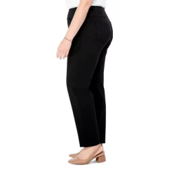 Best Sale 🧨 NIC+ZOE Plus Work It Straight Leg Pants Black Onyx ⌛ -NIC+ZOE Sales unnamed file 920