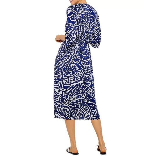 Outlet ๐ NIC+ZOE Printed ๐ Shirt ๐ Dress Blue Multi ๐ 4 Outlet ๐ NIC+ZOE Printed ๐ Shirt ๐ Dress Blue Multi ๐ - Image 2