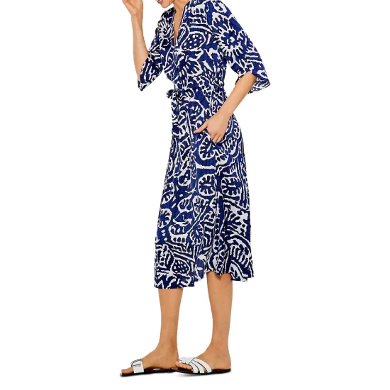 Outlet ๐ NIC+ZOE Printed ๐ Shirt ๐ Dress Blue Multi ๐ 5 Outlet ๐ NIC+ZOE Printed ๐ Shirt ๐ Dress Blue Multi ๐ - Image 3