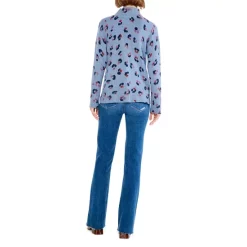 Top 10 😍 NIC+ZOE Cozy Up Tracks Printed Turtleneck Sweater Blue Multi 🎉 -NIC+ZOE Sales unnamed file 954