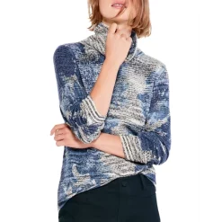 Buy 💯 NIC+ZOE Petites Shadow Mix Sweater Blue Multi ⌛