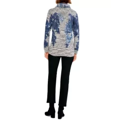 Buy 💯 NIC+ZOE Petites Shadow Mix Sweater Blue Multi ⌛ -NIC+ZOE Sales unnamed file 992