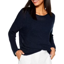 Cheap 🔔 NIC+ZOE 🌞 Summer Sweater Dark Indigo ✔️